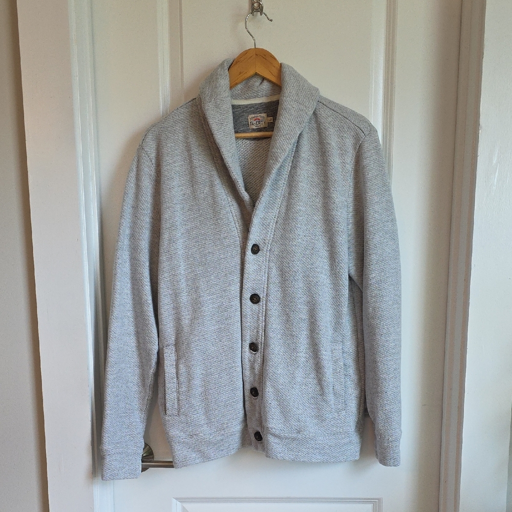 Faherty – Shawl Collar Cardigan – Grey – L